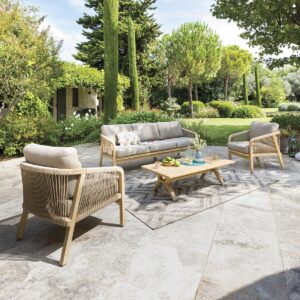 Juego de Conjunto de muebles de jardín PAPOUASIE Hespéride 5 plazas