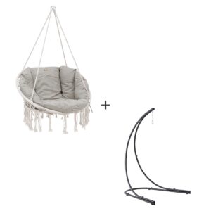 Silla de descanso CORDESSA + 1 pie para silla suspendida Hespéride 80 x 100 x 125 cm