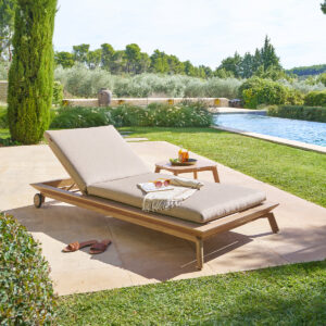 Cama de piscina MANISSA Beige Hespéride 178 x 73
